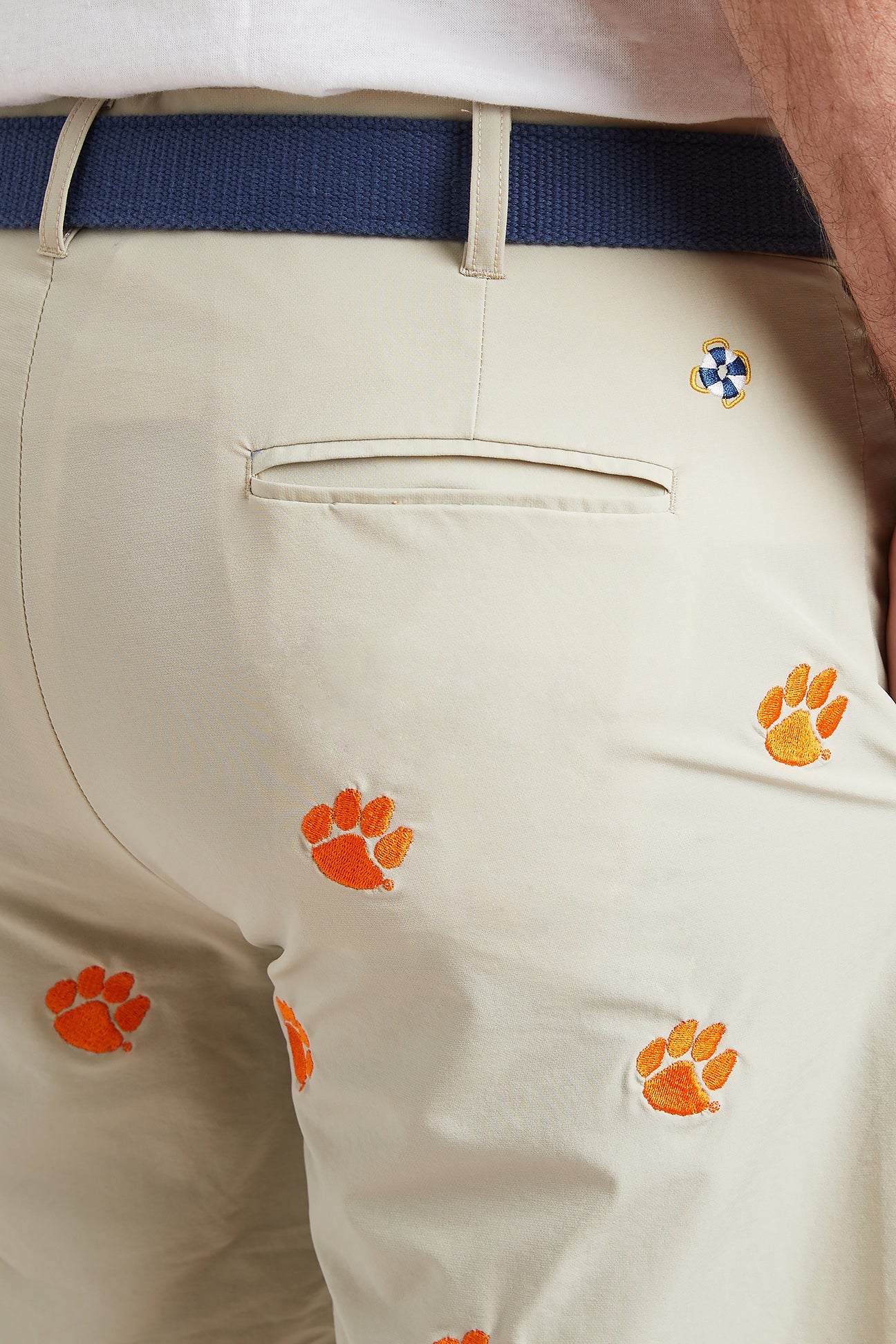 Collegiate ACKformance Short Khaki with Clemson - The Golf Guys Online