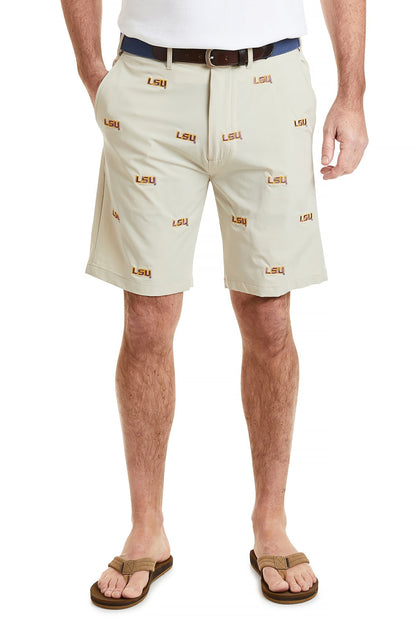 Collegiate ACKformance Short Khaki with LSU - The Golf Guys Online