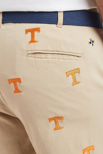 Collegiate Pant Khaki with Tennessee - The Golf Guys Online