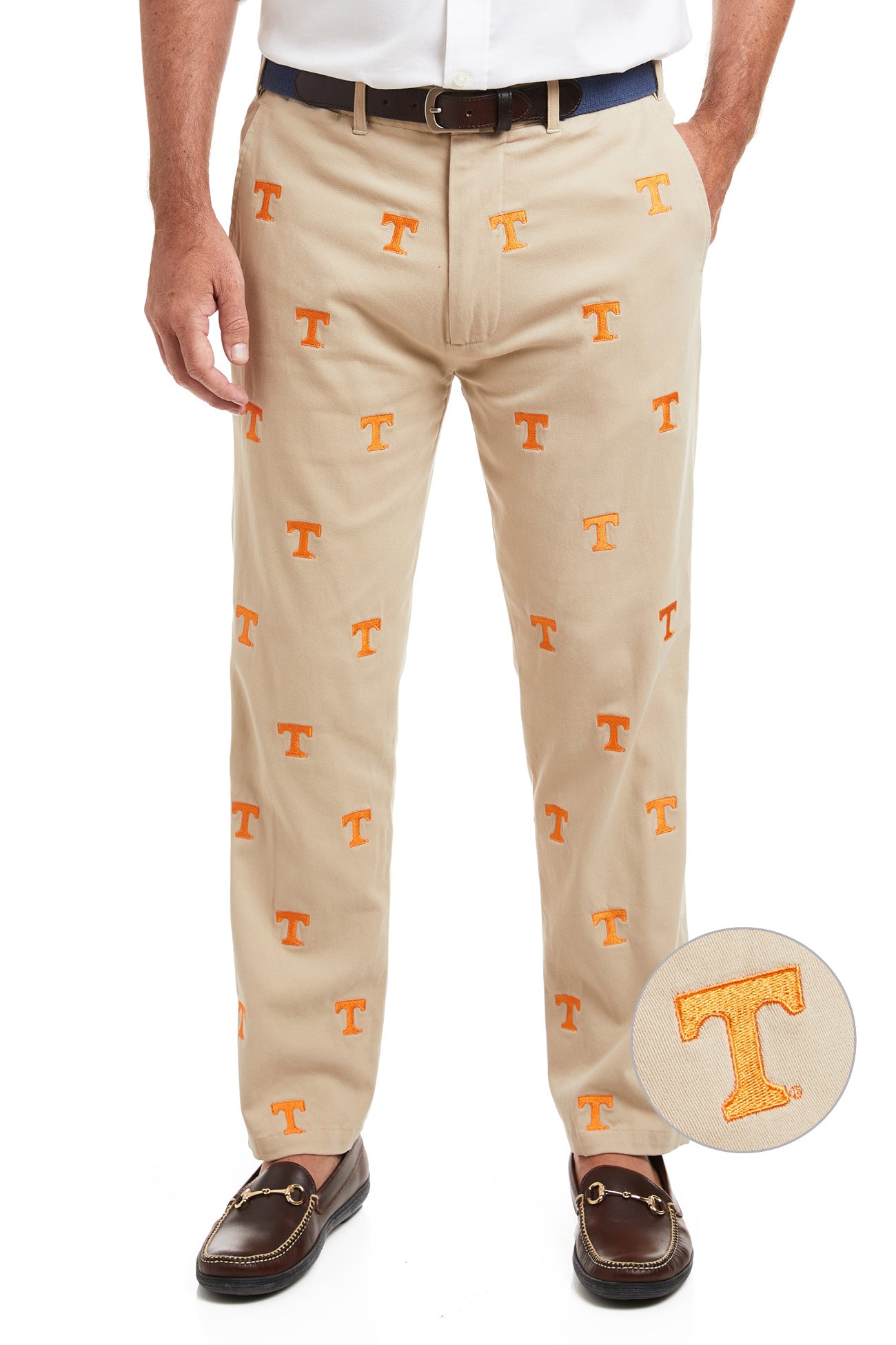 Collegiate Pant Khaki with Tennessee - The Golf Guys Online