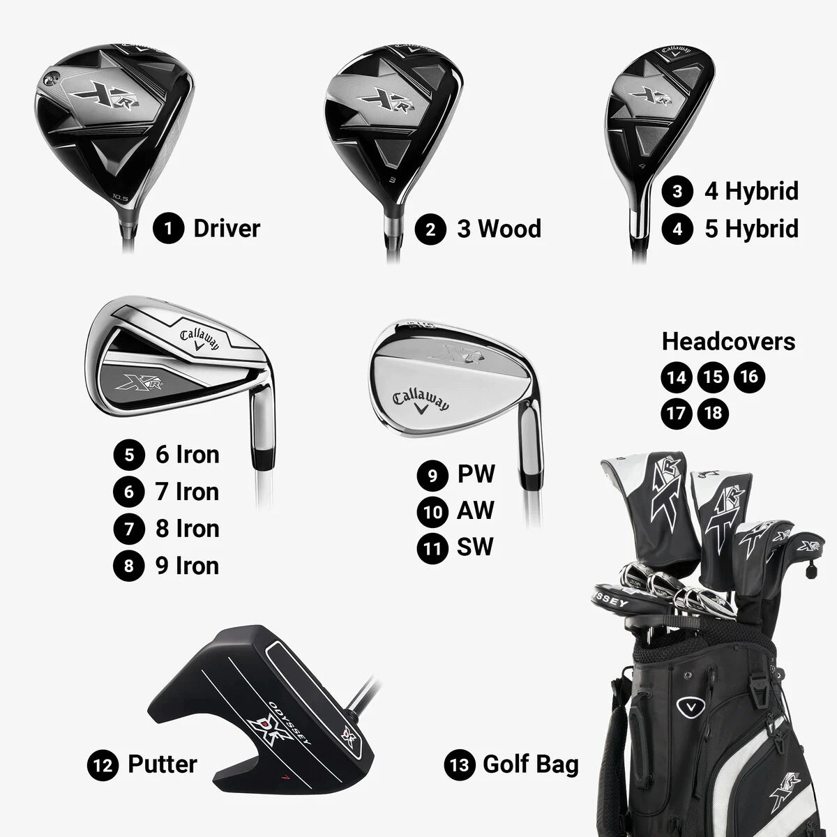 Callaway Men's XR 13-Piece Complete Set