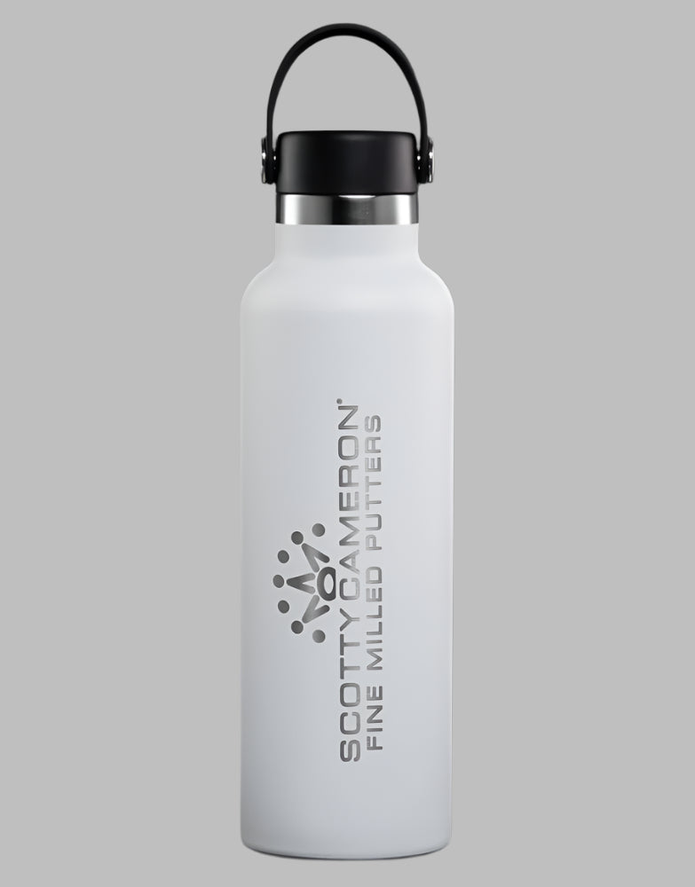 Scotty Cameron 2021 "Fine Milled Putter" Hydro Flask Water 21oz Bottle - White - The Golf Guys Online