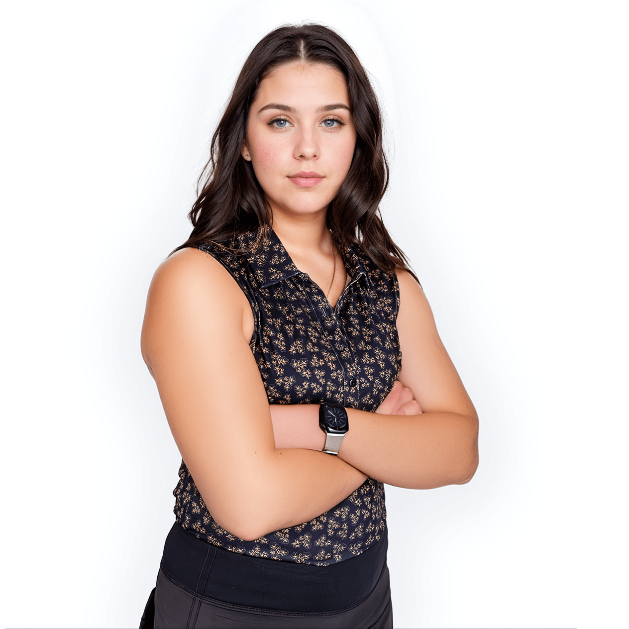 Dark Floral Women's (Sleeveless) Polos - The Golf Guys Online