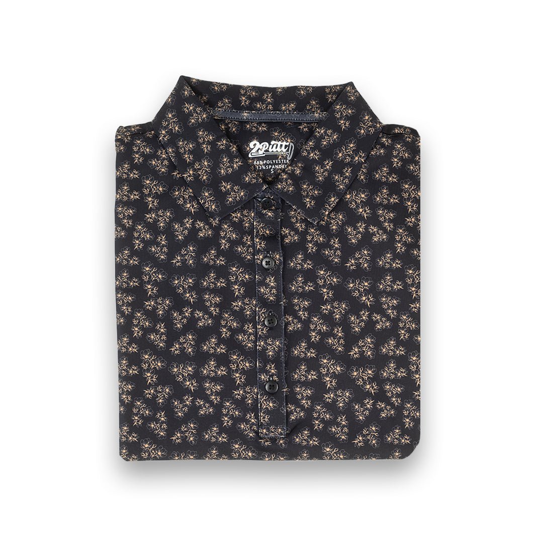 Dark Floral Women's (Sleeveless) Polos - The Golf Guys Online