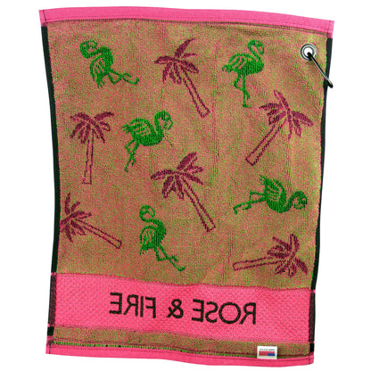 Flamingo Golf Towel - The Golf Guys Online