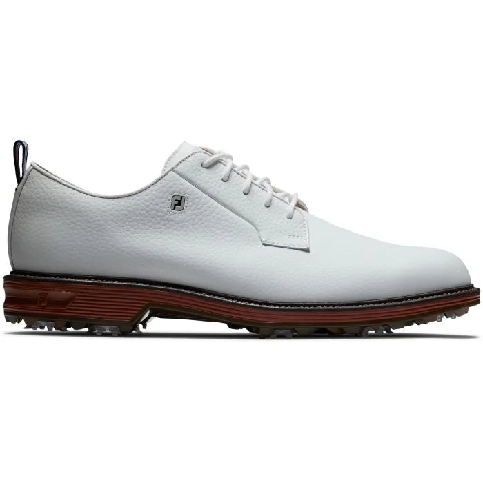 FootJoy DryJoys Premiere Golf Shoes (Previous Season) - White/Brick 53992 - The Golf Guys Online