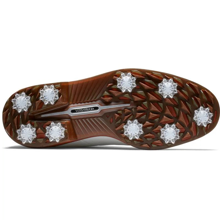 FootJoy DryJoys Premiere Golf Shoes (Previous Season) - White/Brick 53992 - The Golf Guys Online