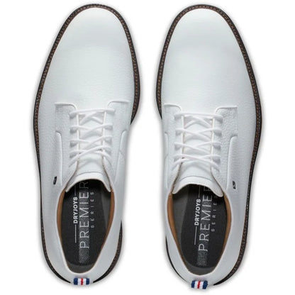 FootJoy DryJoys Premiere Golf Shoes (Previous Season) - White/Brick 53992 - The Golf Guys Online