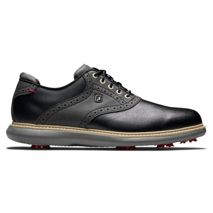 FootJoy Traditions Golf Shoes - Black/Black 57904 - The Golf Guys Online