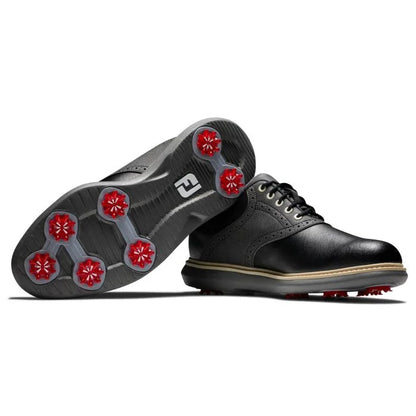 FootJoy Traditions Golf Shoes - Black/Black 57904 - The Golf Guys Online
