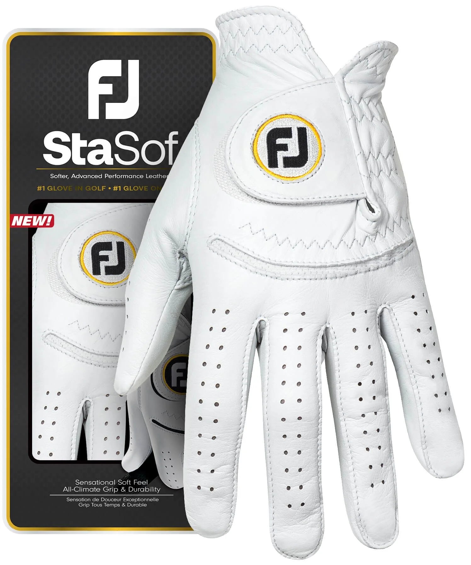 FootJoy StaSof Womans Glove 2024 Pearl - The Golf Guys Online