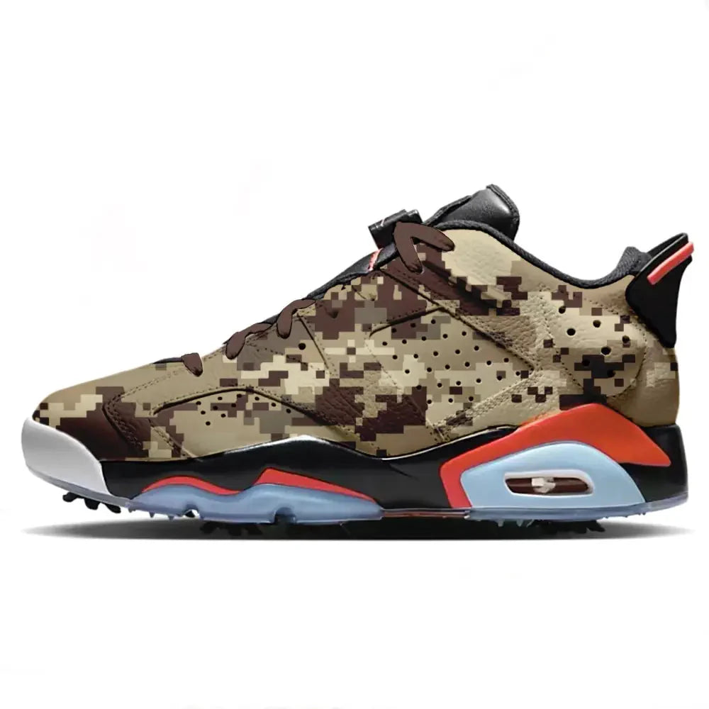 "Glitch Camouflage" Jordan Retro 6 G Golf Shoes