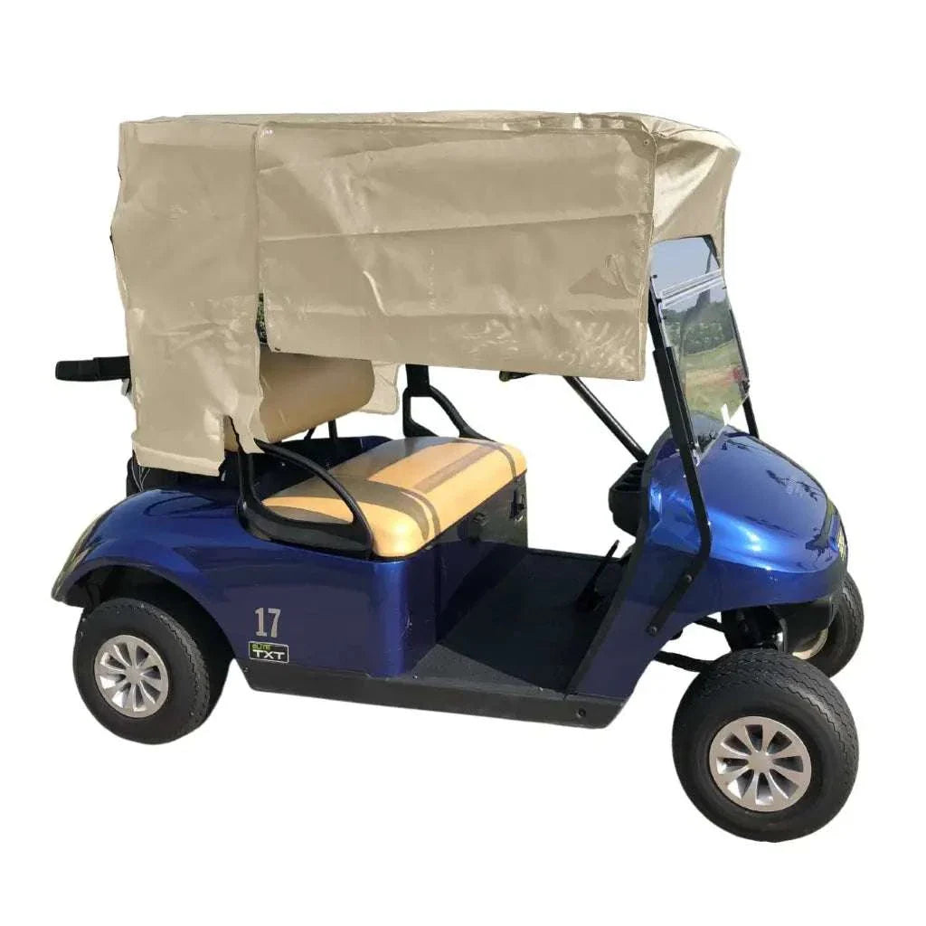 Golf Cart Sun Shade UV Mesh Top Cover For 80" Long Roof Beige