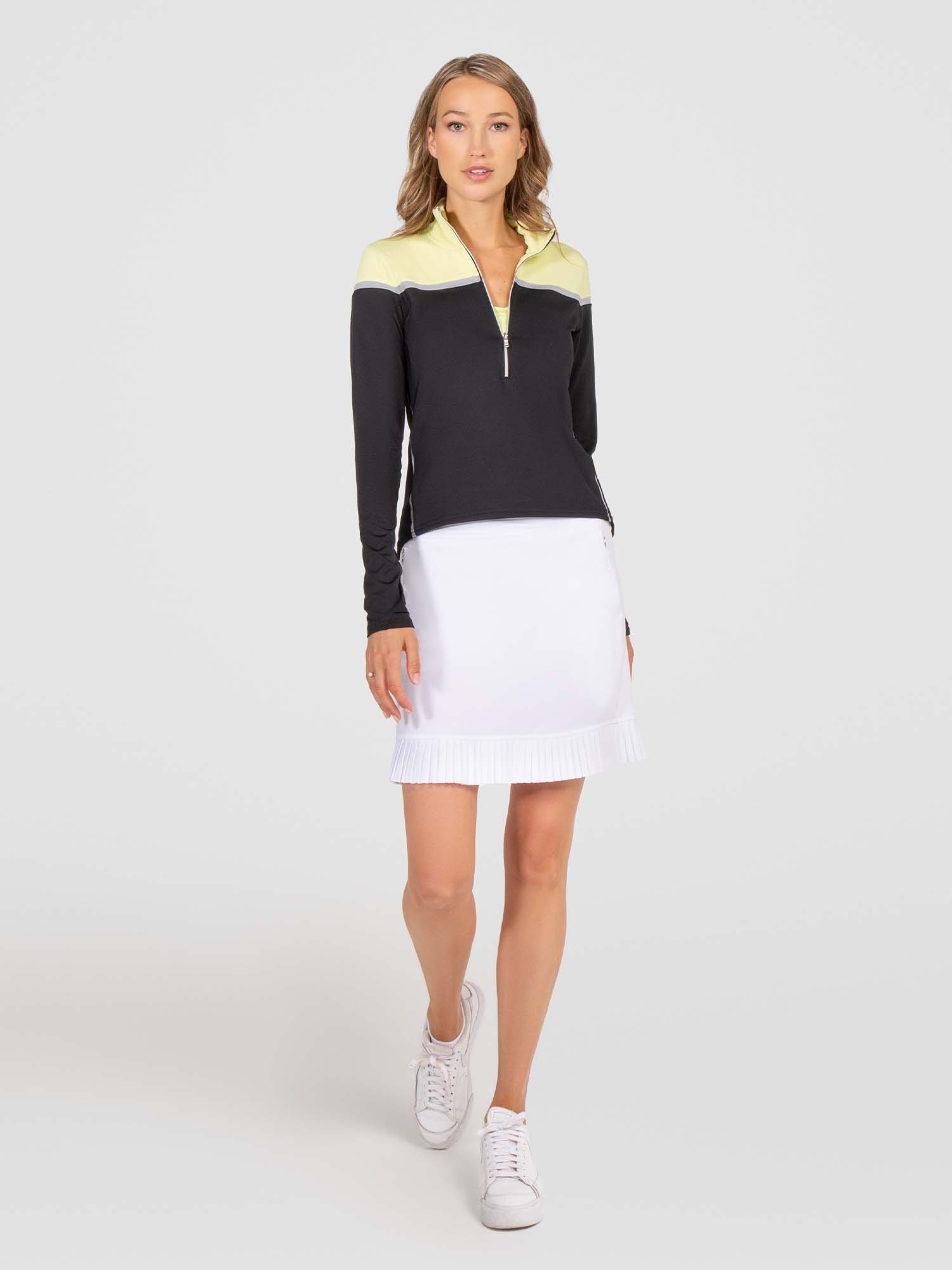 Cleo 17" Golf Skirt - White - The Golf Guys Online