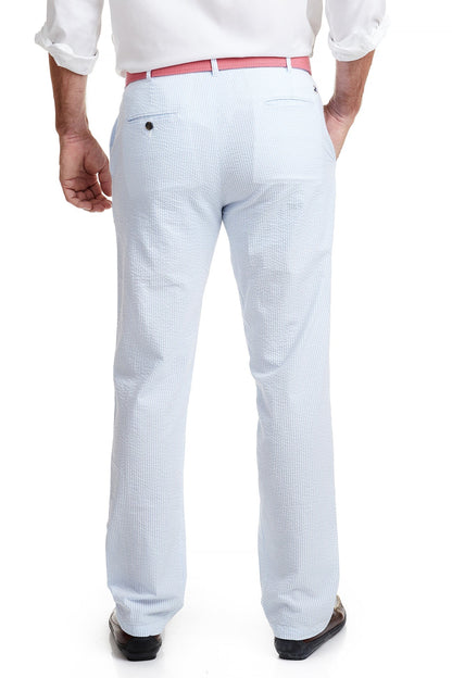 Harbor Pant Blue Seersucker - The Golf Guys Online