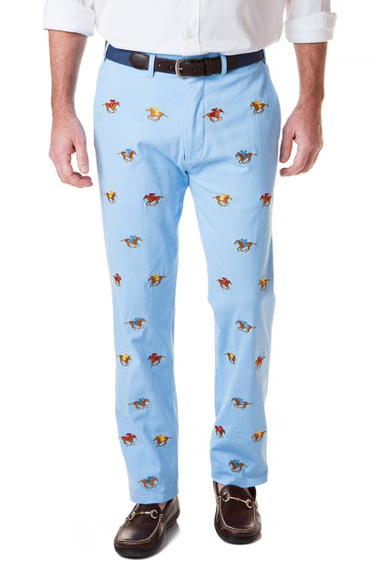 Harbor Pant Stretch Twill Liberty With Racing Horses - The Golf Guys Online