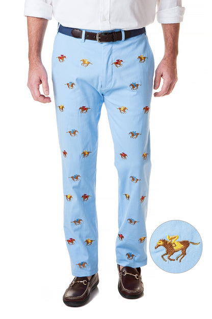 Harbor Pant Stretch Twill Liberty With Racing Horses - The Golf Guys Online