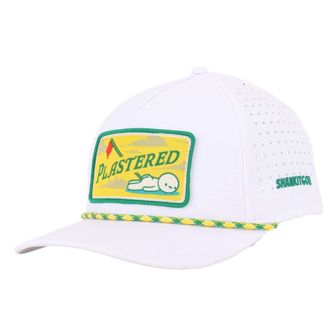 White Plastered Patch Hat - The Golf Guys Online