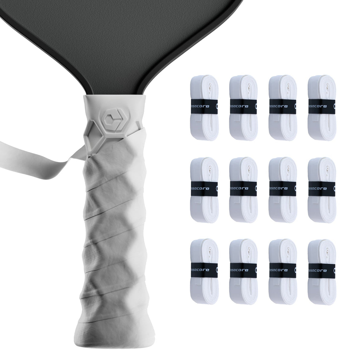 Hesacore Hesatac Overgrip – White (6 & 12 Pack)