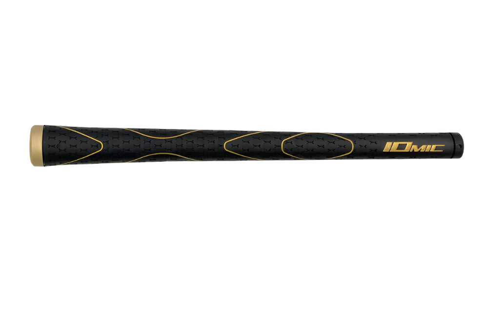 Iomic iX Touch 2.0 Swing Grips Black And Gold- Standard - The Golf Guys Online
