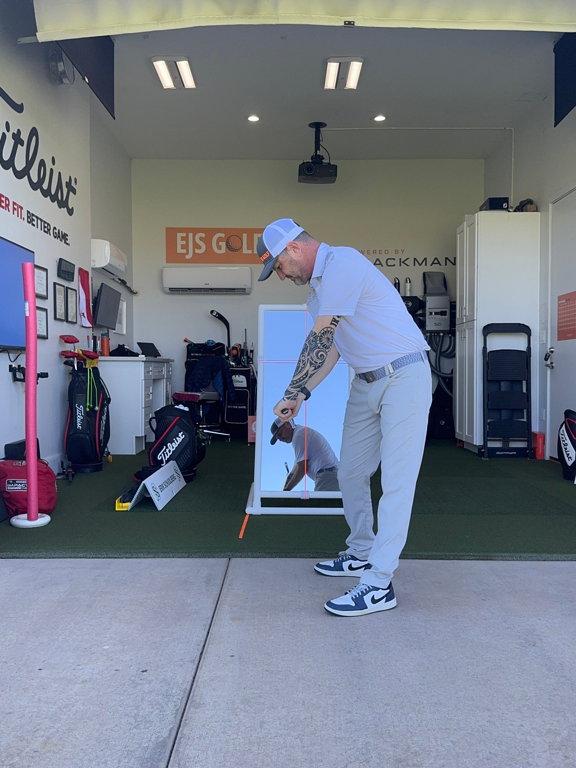 PVC Golf Training Mirror (2'x4') - Full Length Teaching & Training Golf Mirror - The Golf Guys Online