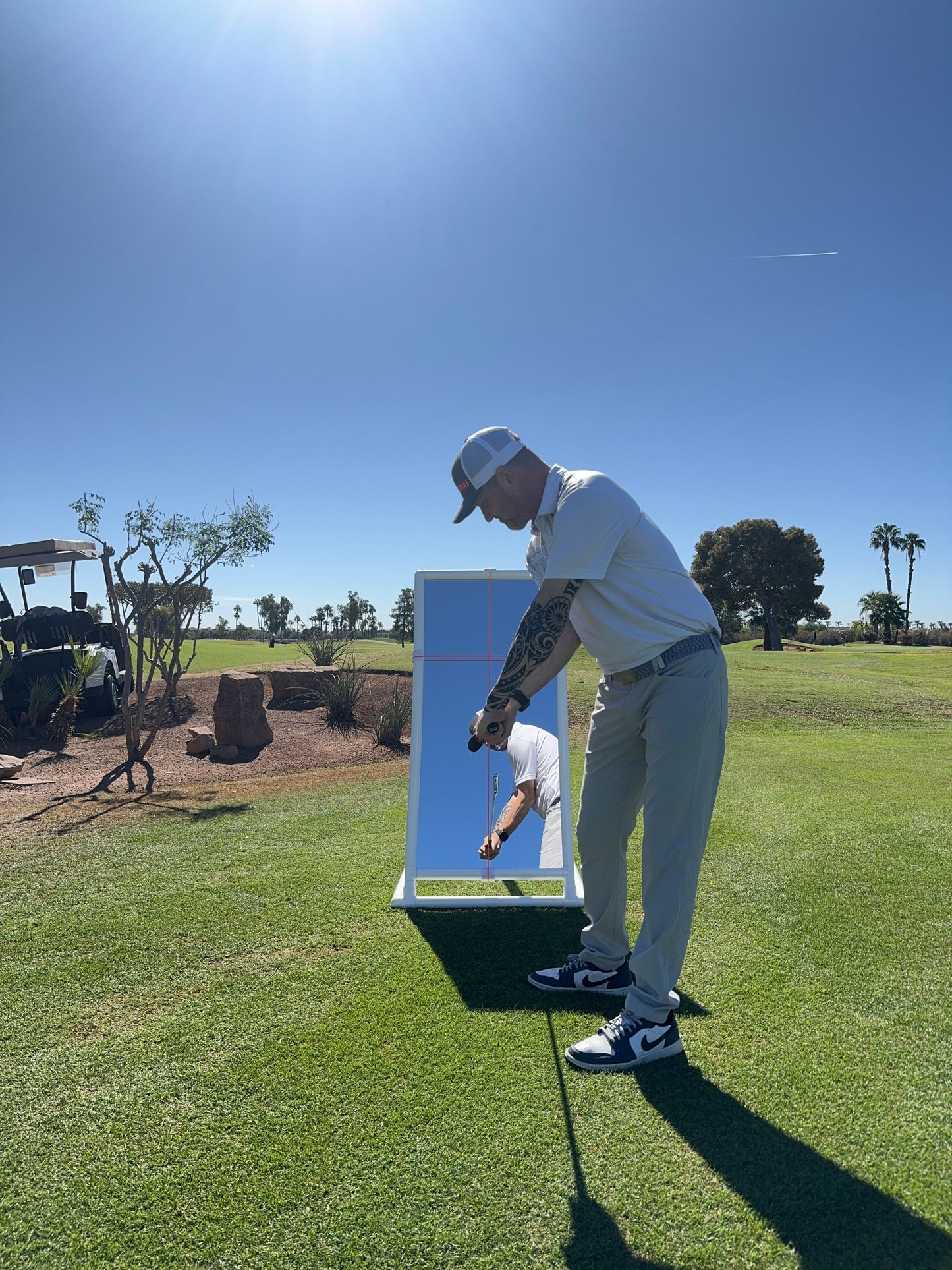 PVC Golf Training Mirror (2'x4') - Full Length Teaching & Training Golf Mirror - The Golf Guys Online
