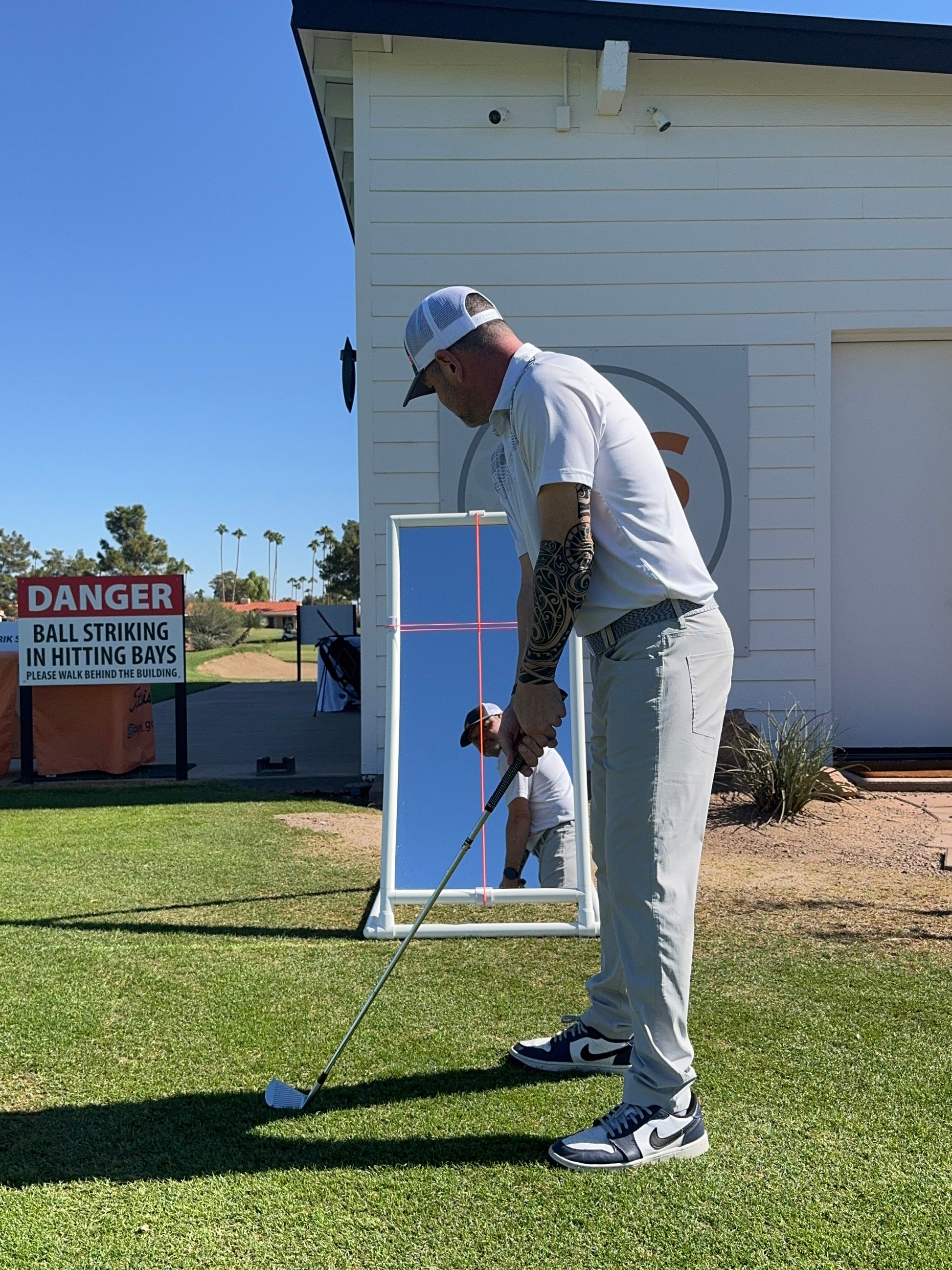 PVC Golf Training Mirror (2'x4') - Full Length Teaching & Training Golf Mirror - The Golf Guys Online