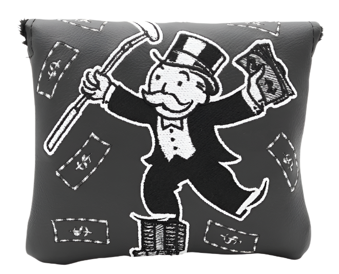 Bettinardi - 2023 Bettinardi x MONOPOLY Blackout Stacked Cash Mid-Square Mallet Putter Headcover - The Golf Guys Online