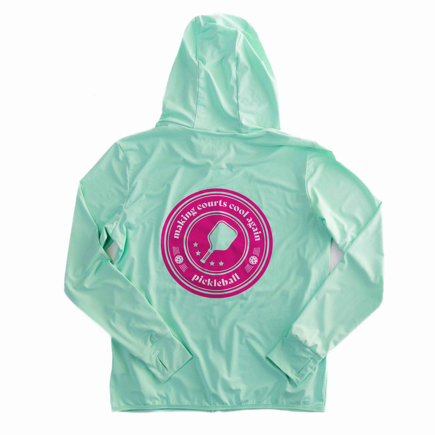 Mint Zip-Front Sun Hoodie - The Golf Guys Online
