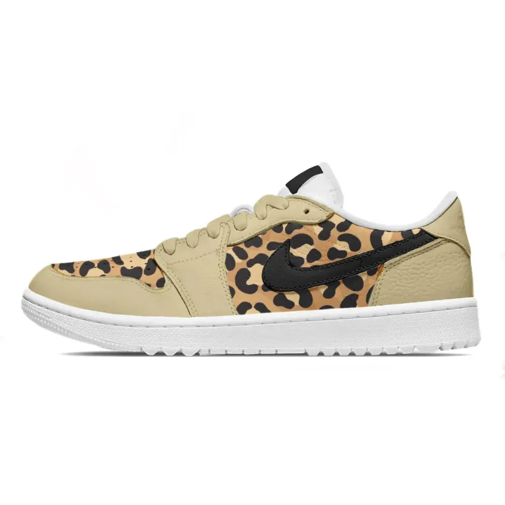 "Leopard Print" Jordan 1 Golf Shoes