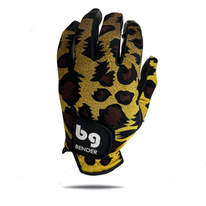 Leopard Spandex Golf Glove - The Golf Guys Online
