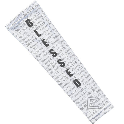 White BLESSED Arm Sleeve - The Golf Guys Online