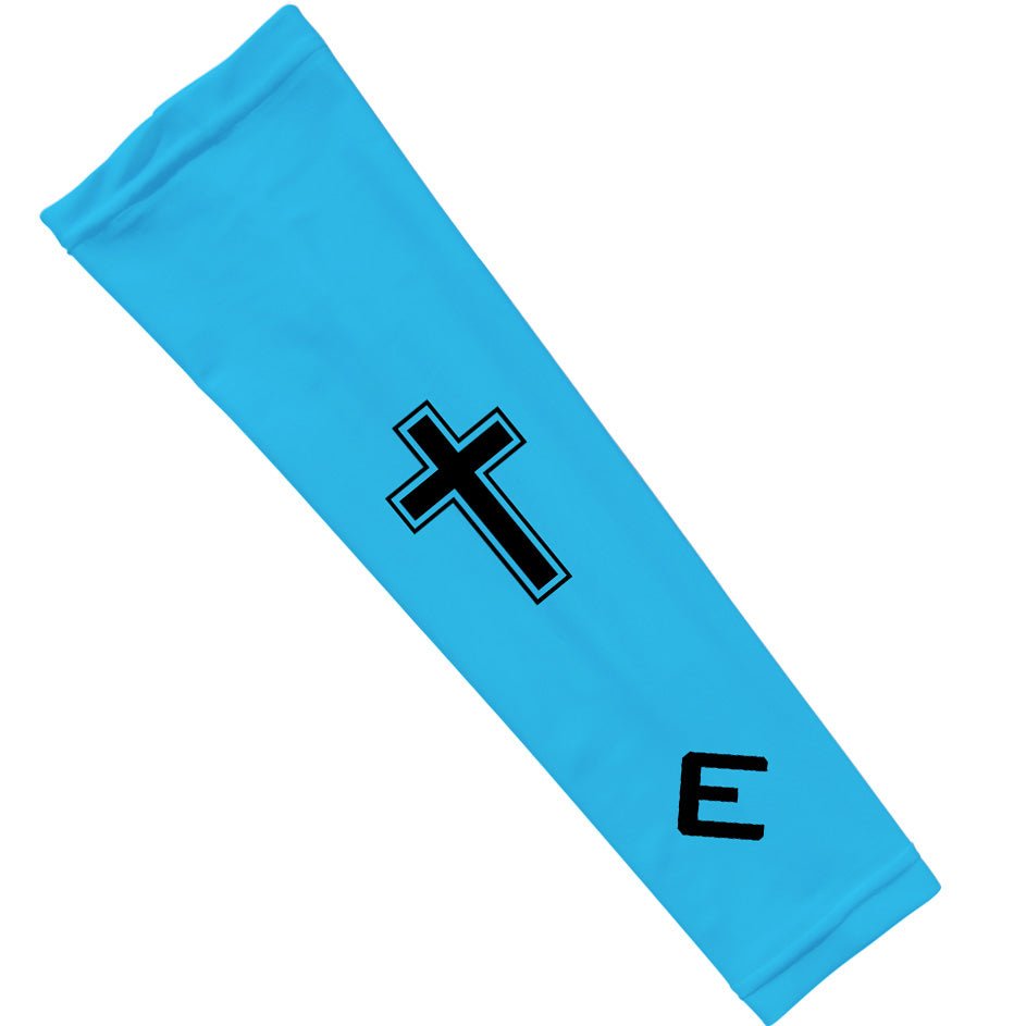Faith Cross Light Blue Arm Sleeve - The Golf Guys Online