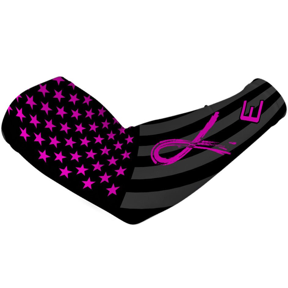 Shadow USA Flag Arm Sleeve - Breast Cancer Awareness Edition - The Golf Guys Online