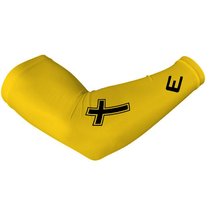 Faith Cross Yellow Arm Sleeve - The Golf Guys Online