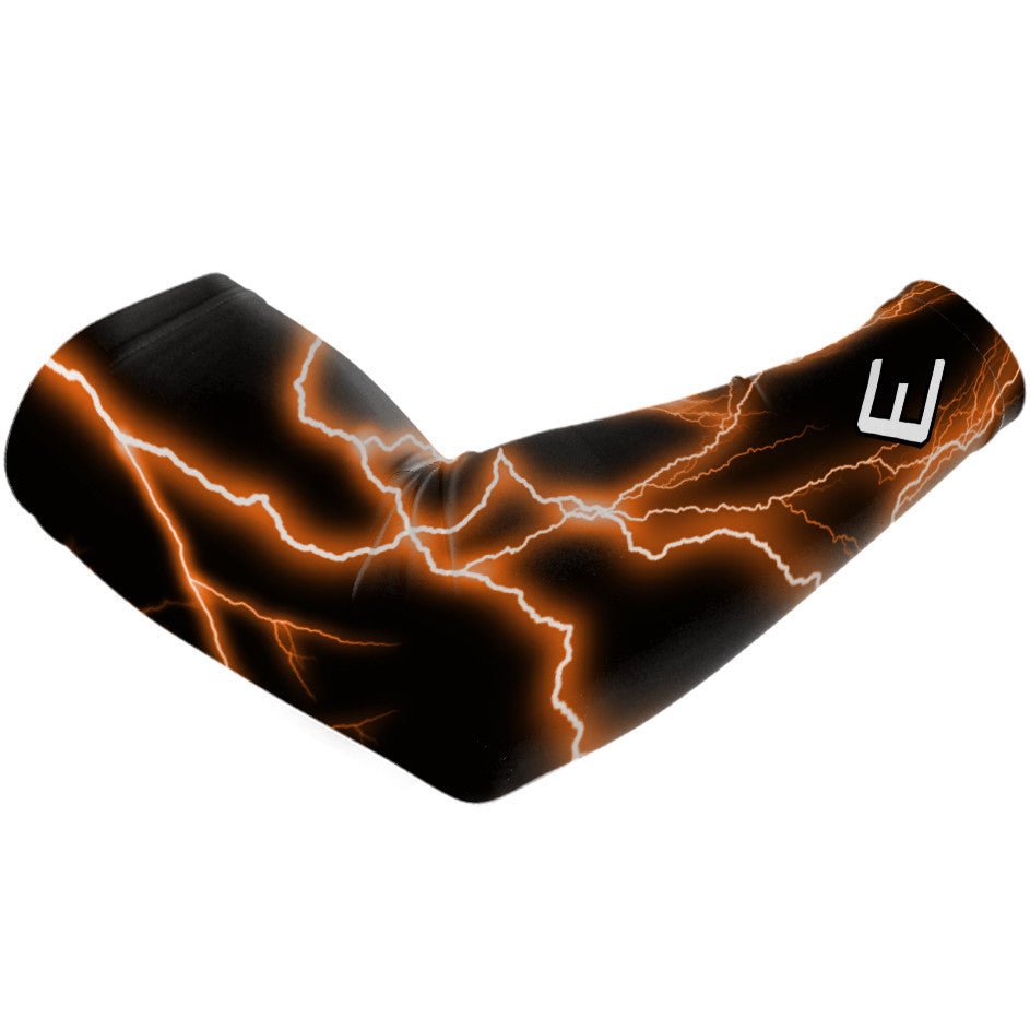 Orange Lightning Arm Sleeve - The Golf Guys Online