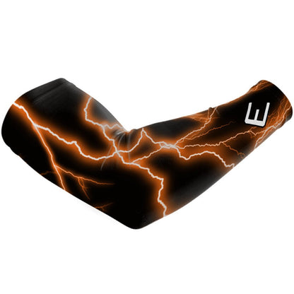 Orange Lightning Arm Sleeve - The Golf Guys Online