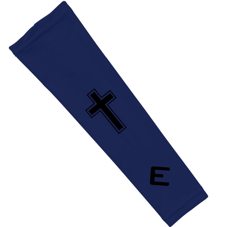 Faith Cross Navy Arm Sleeve - The Golf Guys Online