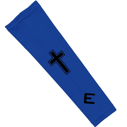 Faith Cross Blue Arm Sleeve - The Golf Guys Online