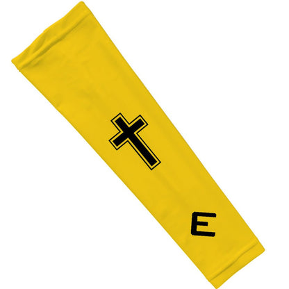 Faith Cross Yellow Arm Sleeve - The Golf Guys Online
