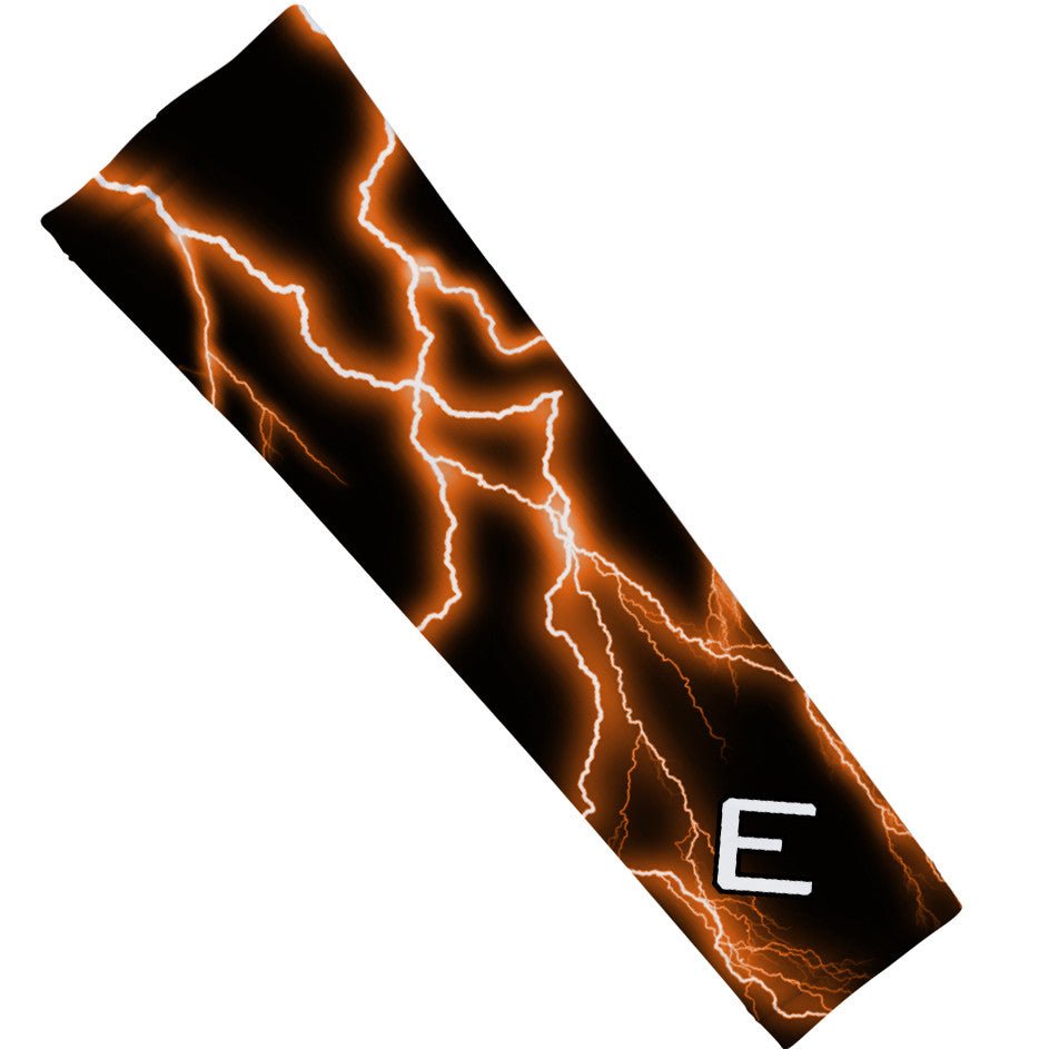 Orange Lightning Arm Sleeve - The Golf Guys Online