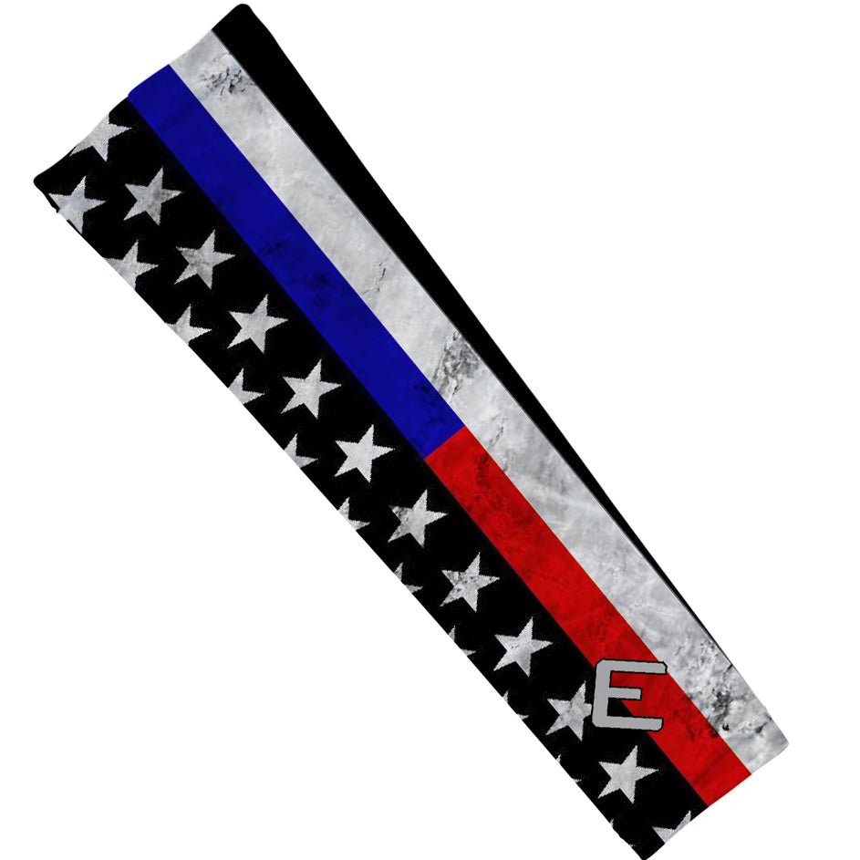 Thin Red & Blue Line Arm Sleeve - The Golf Guys Online