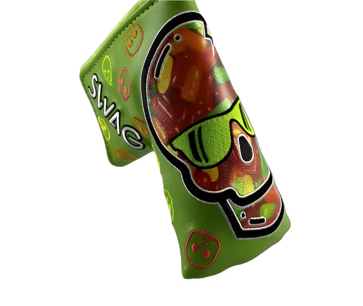 Swag Golf - Candy (Mike And Ike’s) Fruity Green 2021 Halloween Blade Putter Headcover - The Golf Guys Online