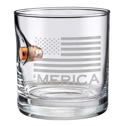 'Merica Rocks Glass - 11oz - The Golf Guys Online