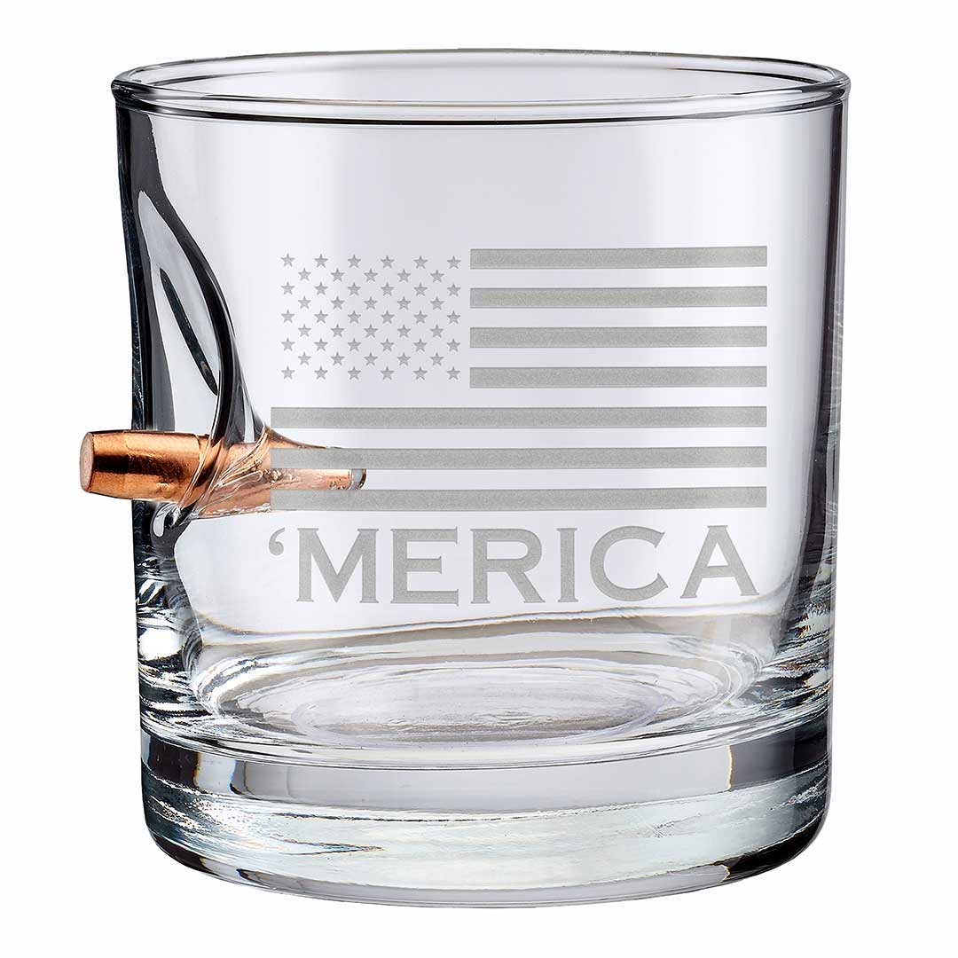 'Merica Rocks Glass - 11oz - The Golf Guys Online