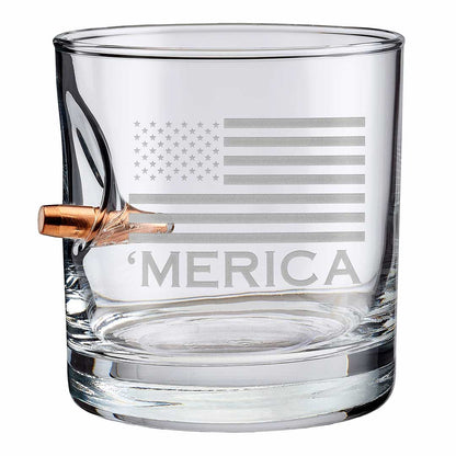 'Merica Rocks Glass - 11oz - The Golf Guys Online