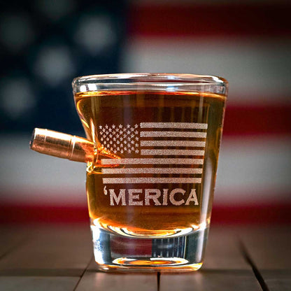 'Merica Shot Glass - 2oz - The Golf Guys Online