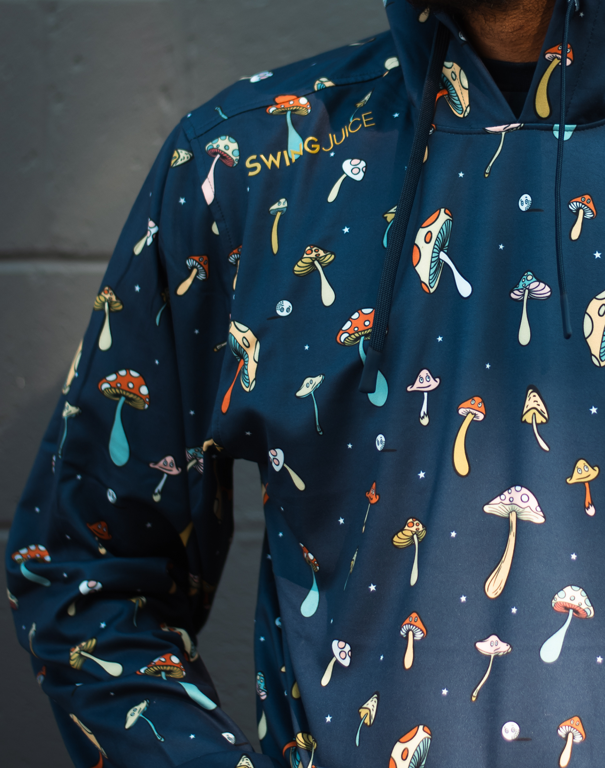 Golf Magic Mushrooms Men's Performance Hoodie - The Golf Guys Online