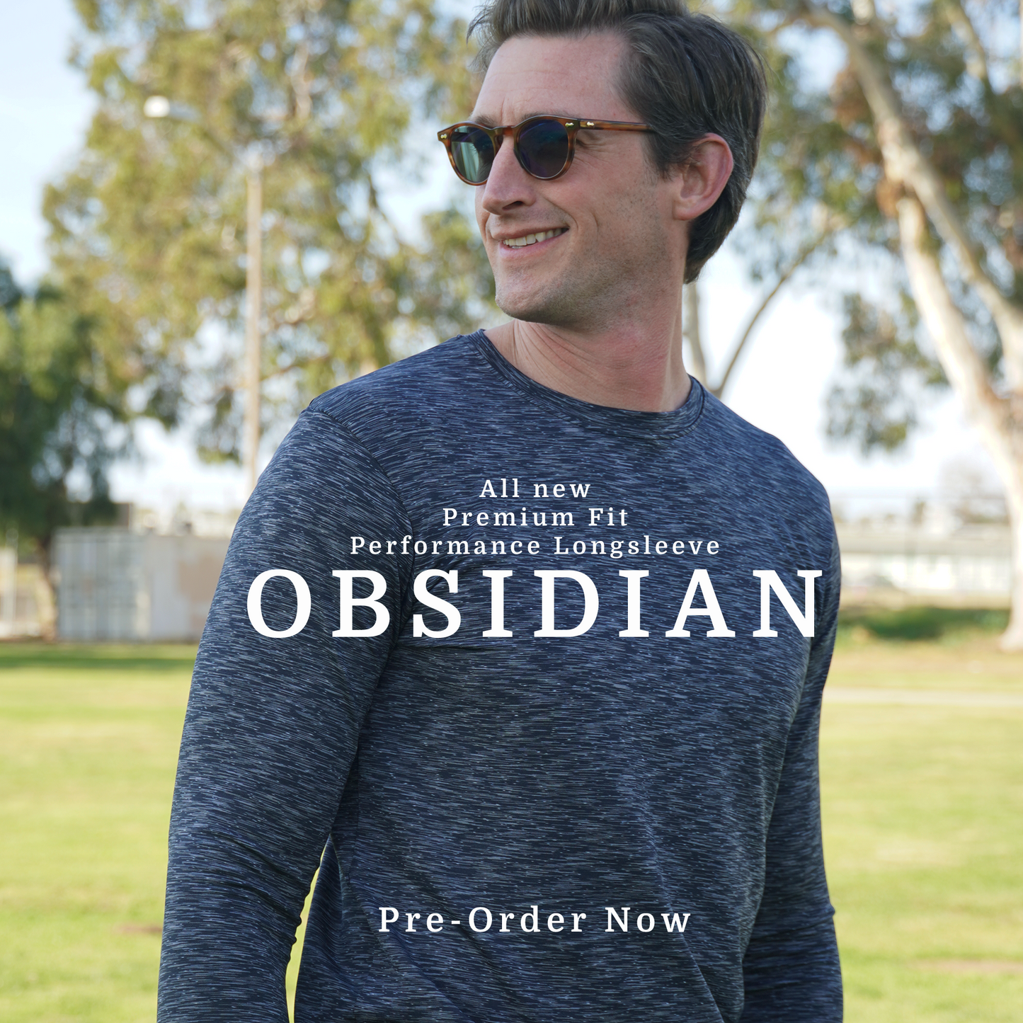 Obsidian Long Sleeve Men's T-Shirt - The Golf Guys Online
