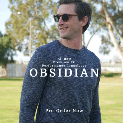 Obsidian Long Sleeve Men's T-Shirt - The Golf Guys Online